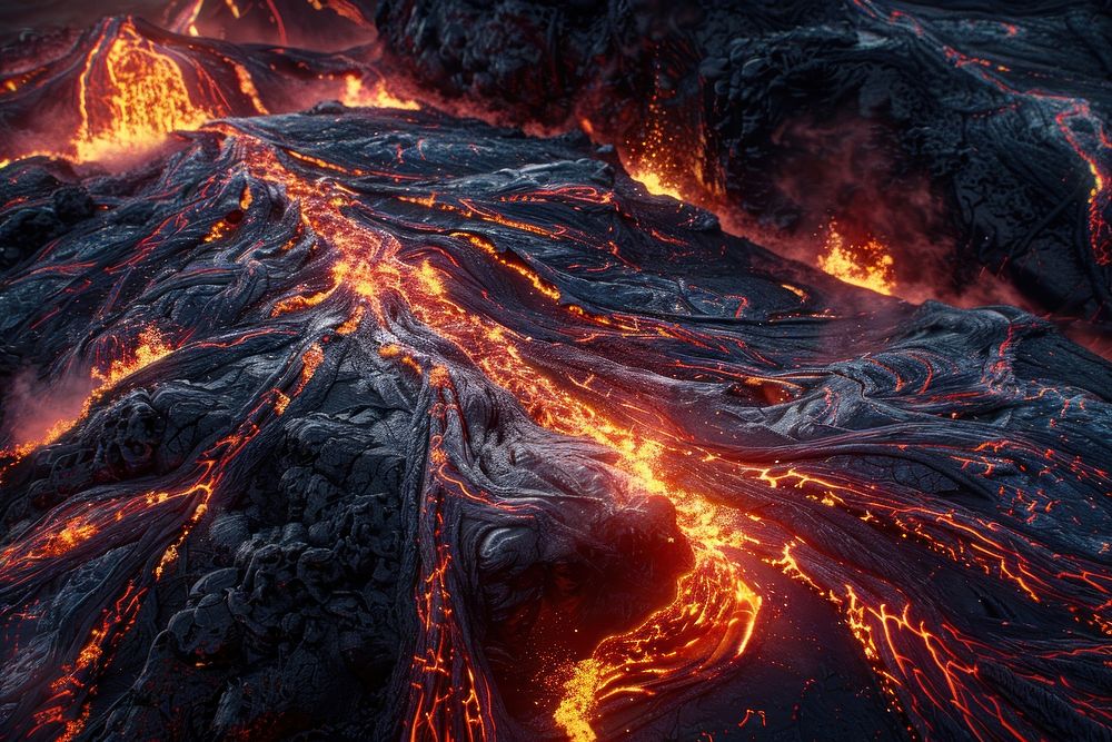 Volcano texture mountain outdoors eruption.