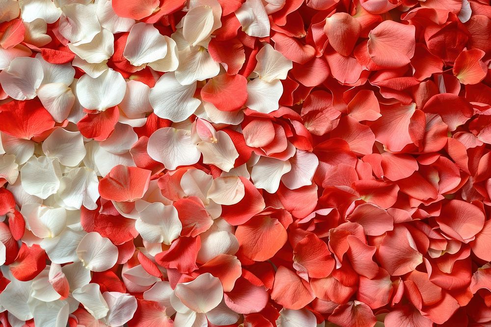 White-red Rose petals rose geranium blossom.