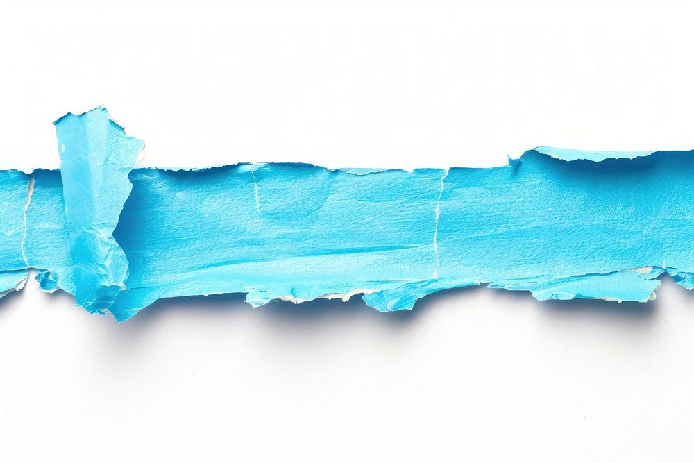 Blue pastel adhesive strip turquoise animal tissue.