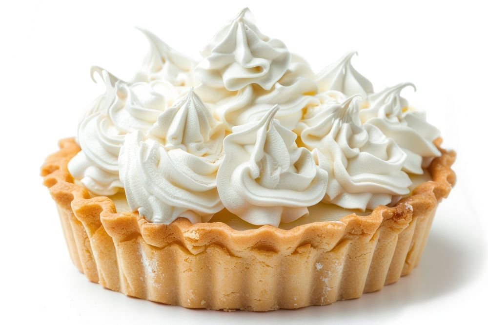 Meringue pie dessert cupcake cream.