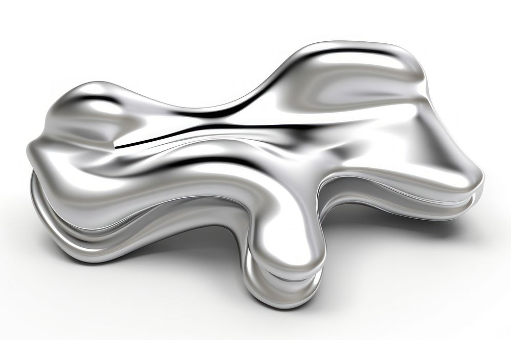 3d render of abstract shape accessories accessory silver.