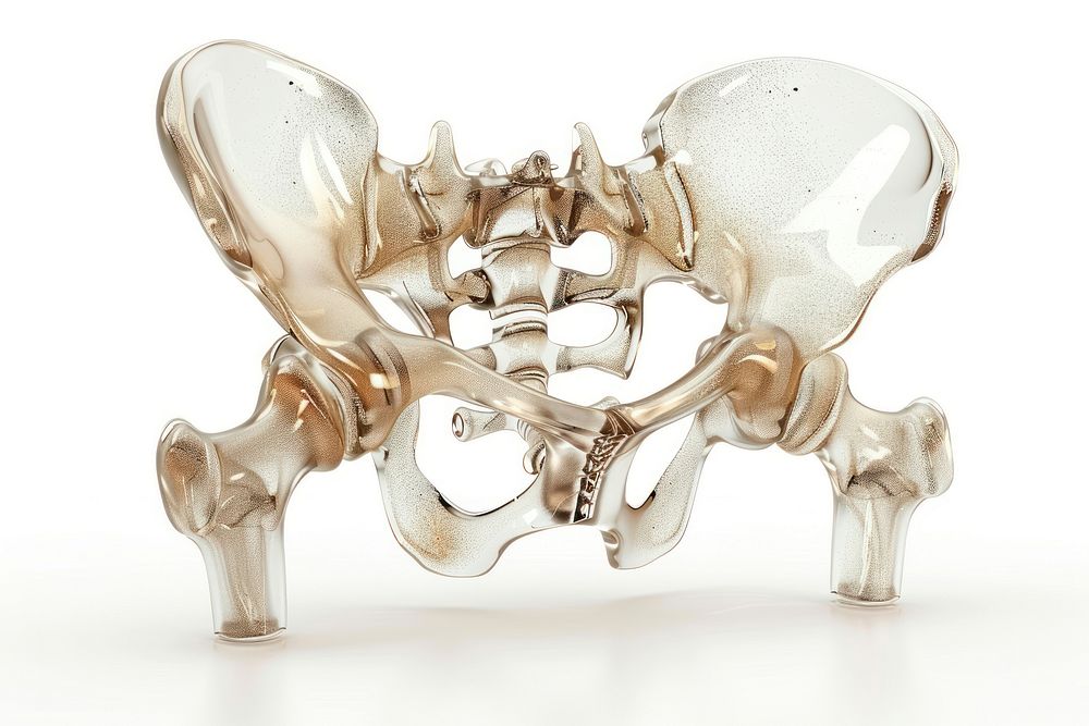 Human pelvis bone accessories accessory porcelain.