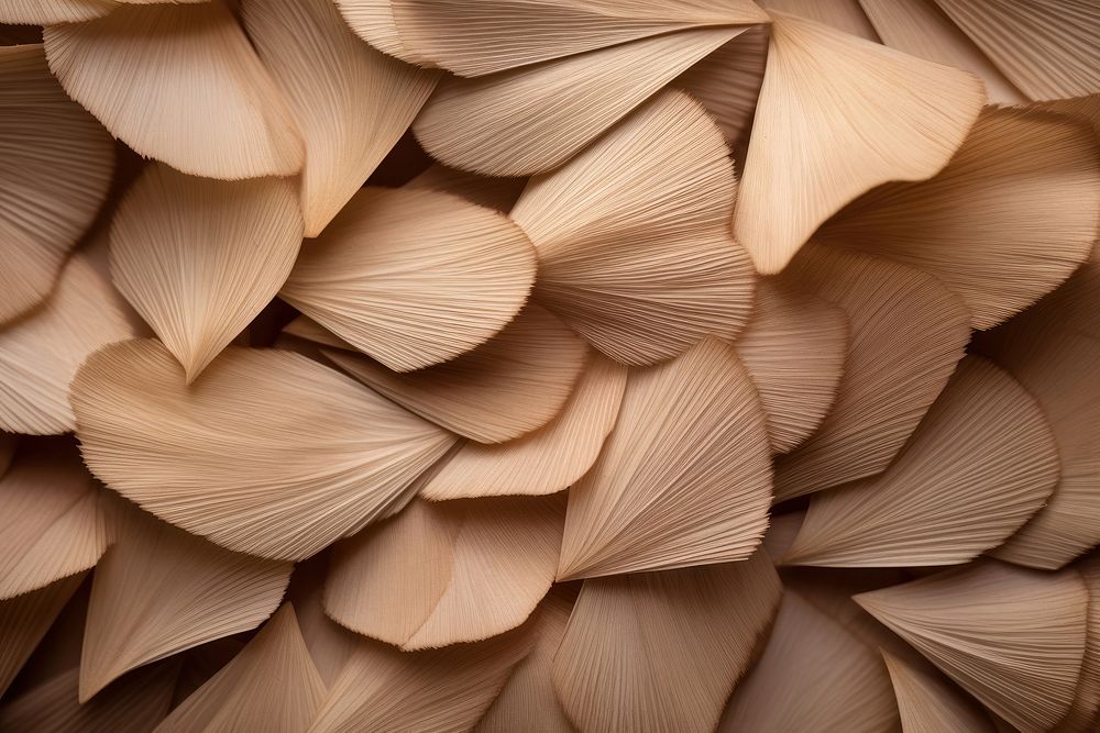 Flat paper texture mushroom indoors plywood.