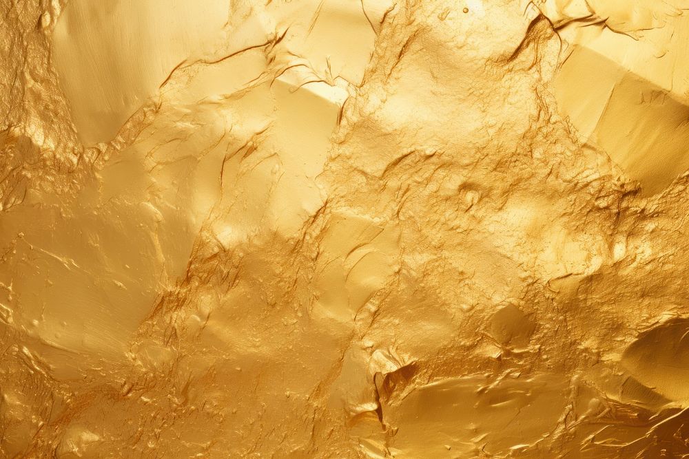 Gold foil paper texture aluminium rock.