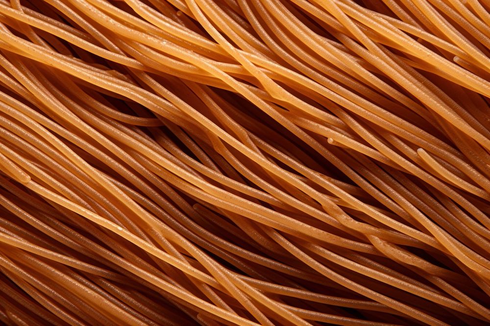 Spaghetti texture vermicelli noodle pasta.