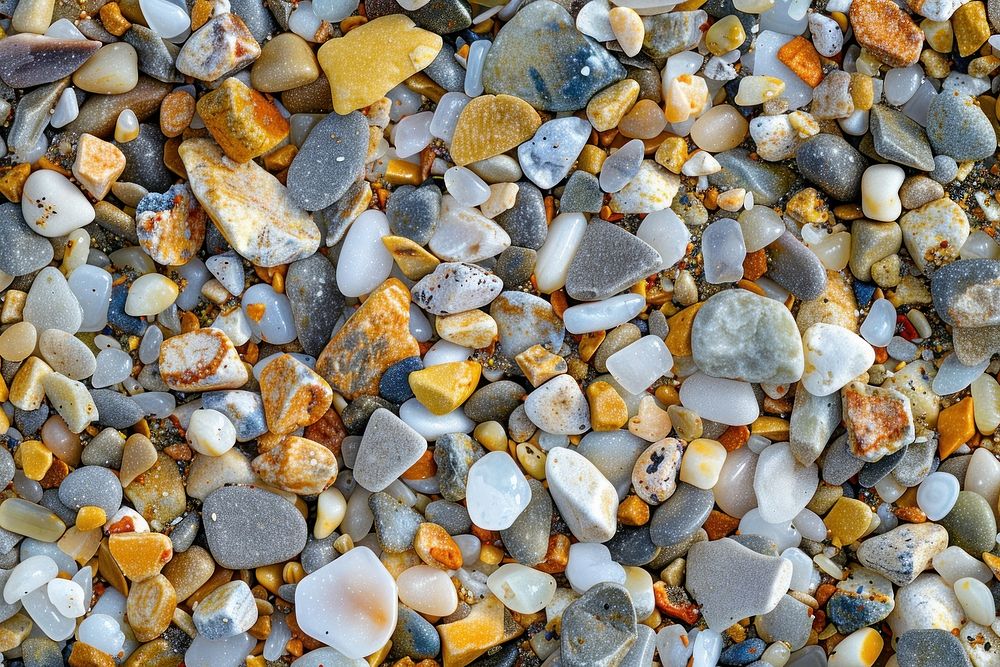 Beach sand texture pebble gravel rock.