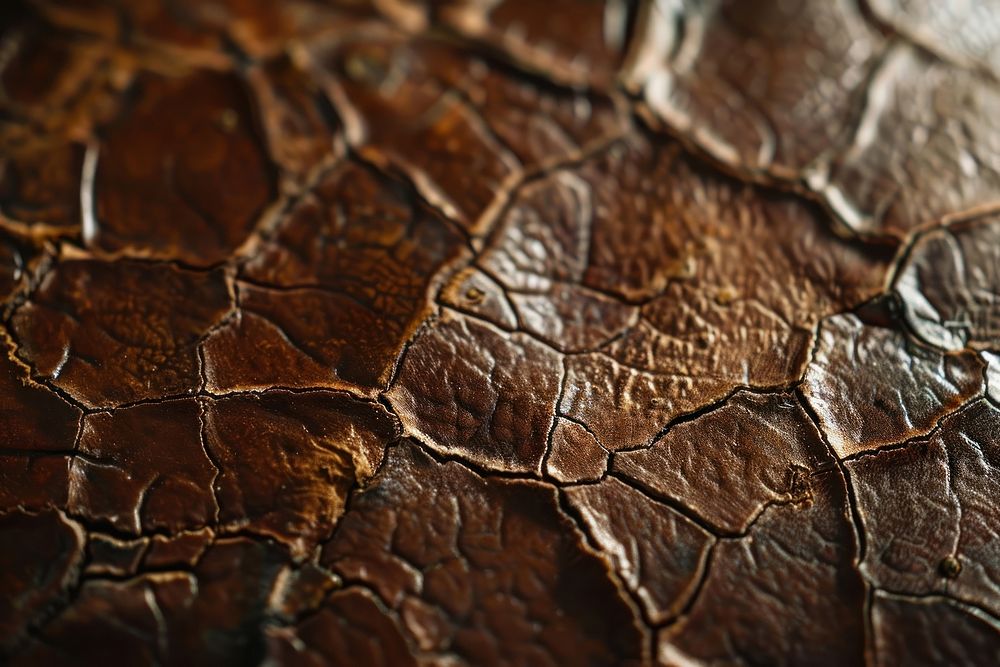Cracked leather texture reptile animal turtle.