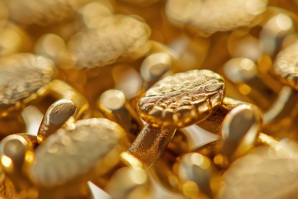 Golden chain texture medication treasure pill.