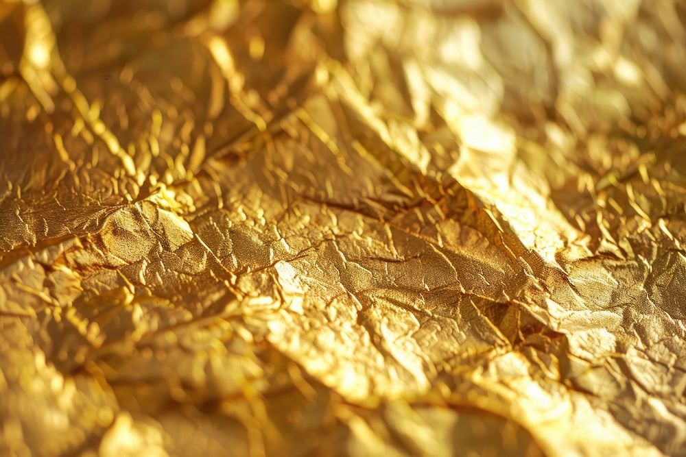 Golden foil texture aluminium.