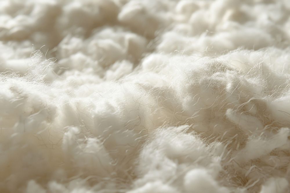 Processed cotton texture wool.