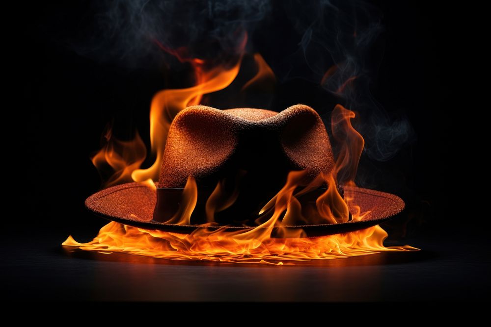 Hat flame fire clothing.