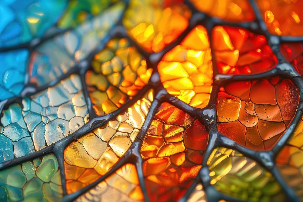 Stained glass texture reptile animal snake.