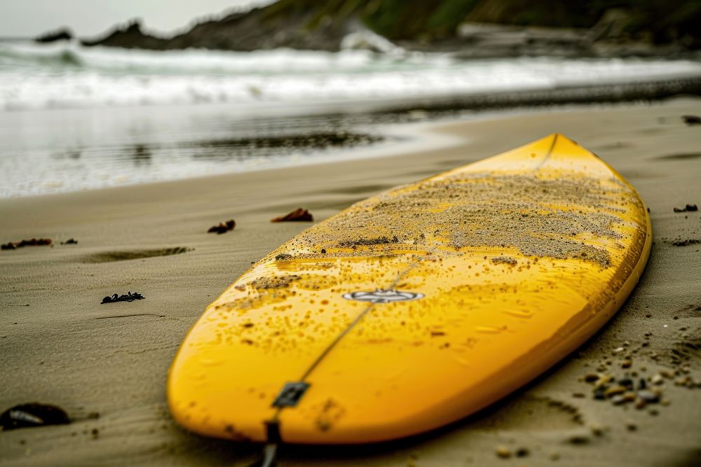 Photo of Surfboard In Sand surfboard recreation outdoors.