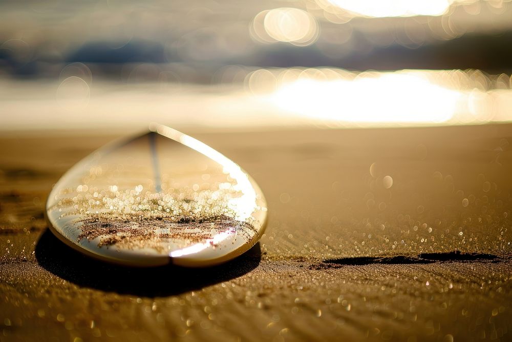 Photo of Surfboard In Sand recreation shoreline outdoors.
