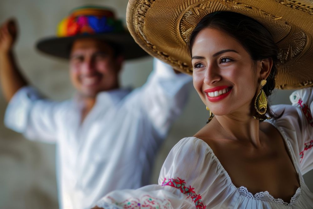 Hispanic people Nicaraguan folklore dancing photography portrait happy.