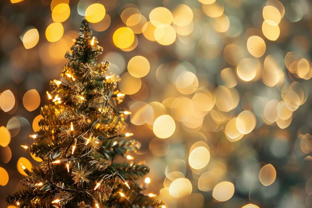 Christmas tree bokeh lights christmas christmas tree chandelier.