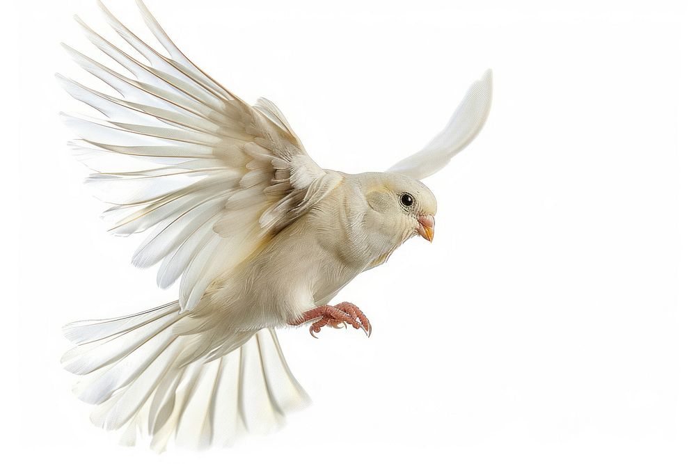 A photo of Finche flying finch animal pigeon.