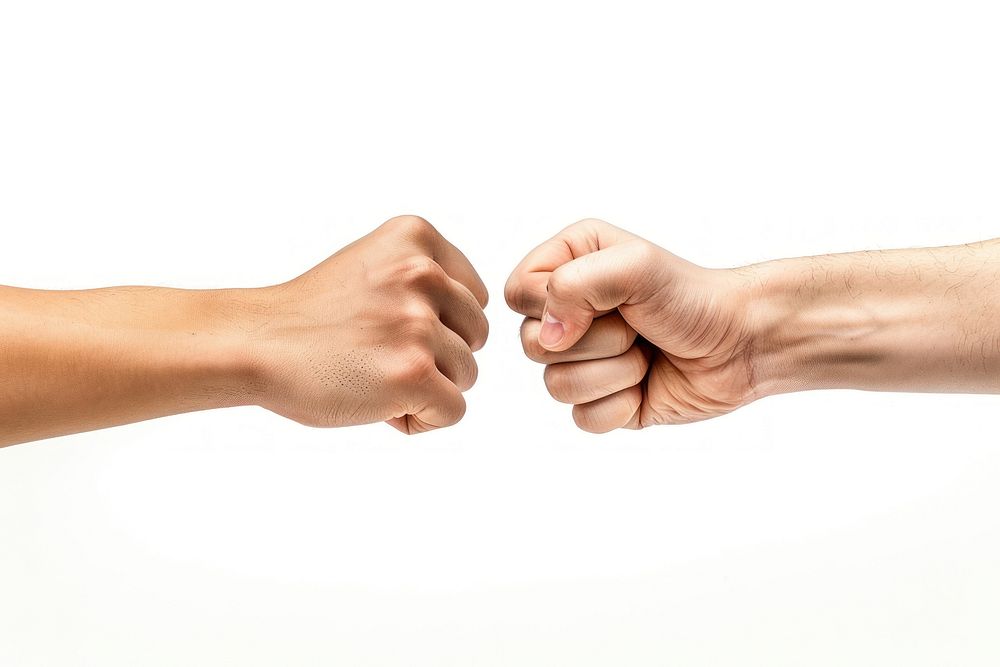 A photo of fist bump hand person finger.