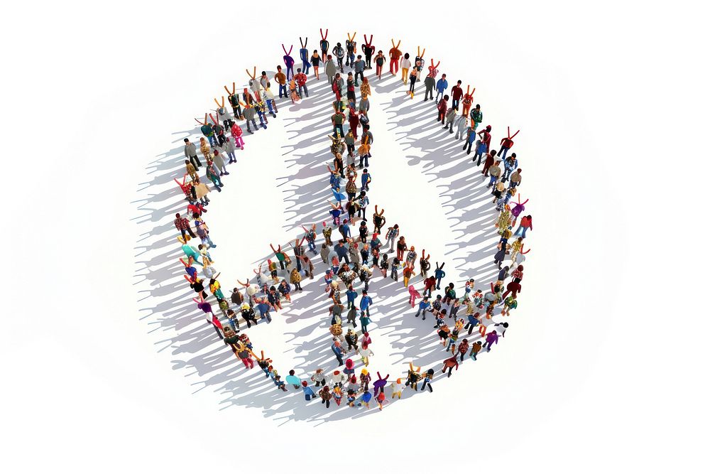 Shape of a peace sign people symbol accessories.