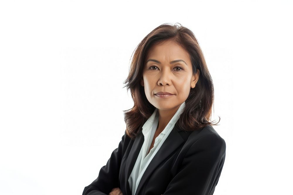 Middle age Filipino businesswoman portrait photo photography.