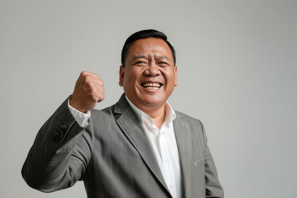 Filipino businessman happy laughing person human.