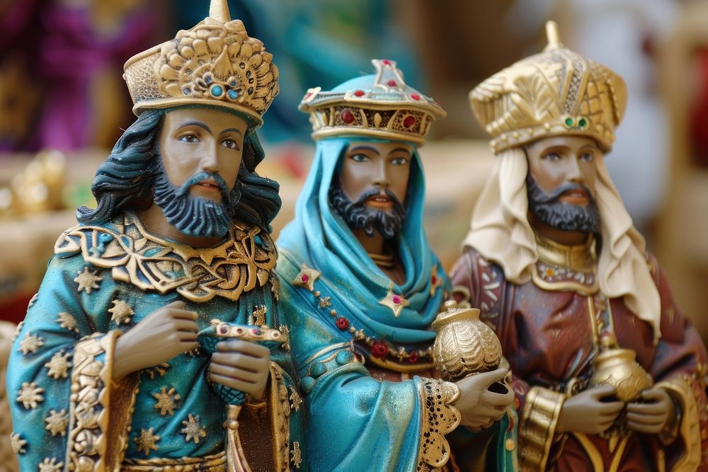 Three wise man figurine person human.
