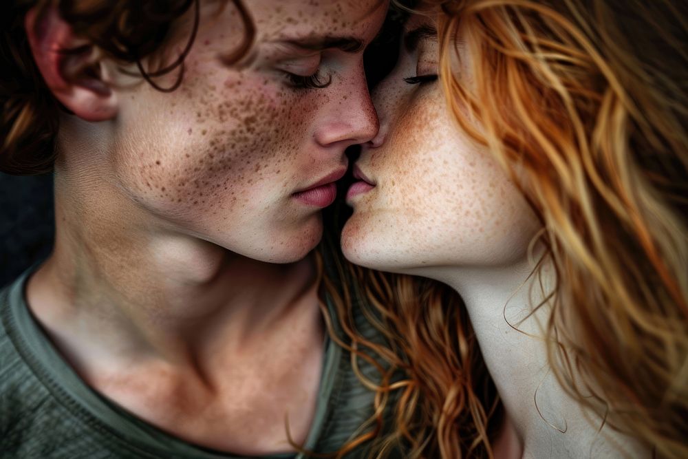 People kiss photography portrait romantic.