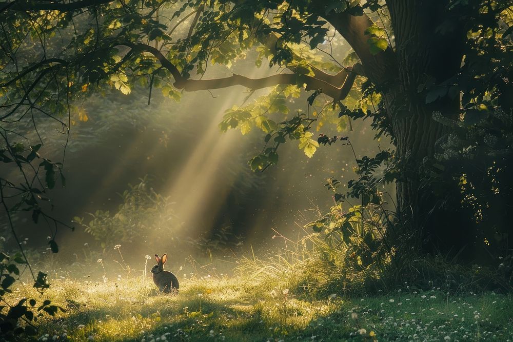 Rabbit vegetation rainforest livestock. | Free Photo - rawpixel