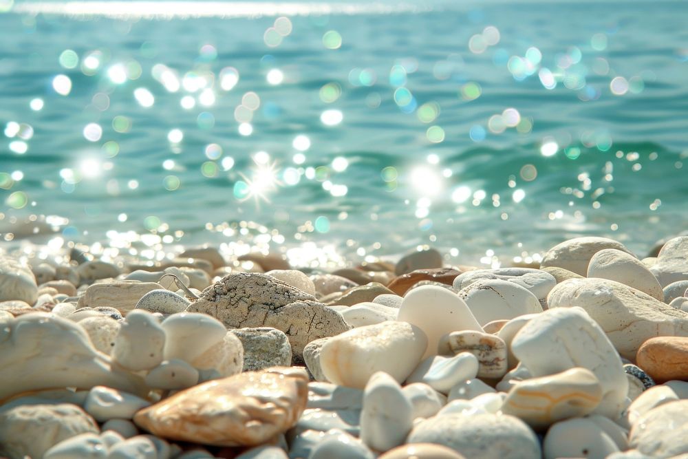 Sea shore shoreline outdoors pebble.