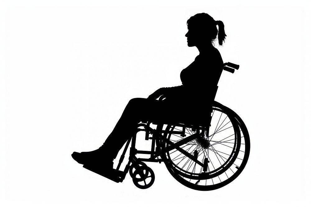 Disabled woman wheelchair furniture female.
