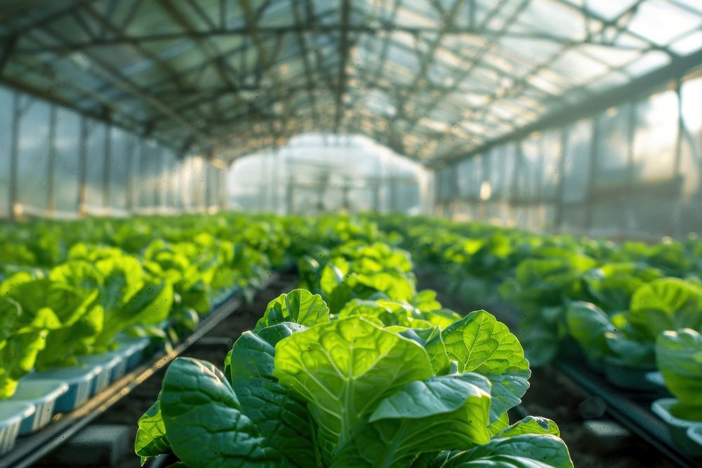 Smart farm greenhouse vegetable transportation.