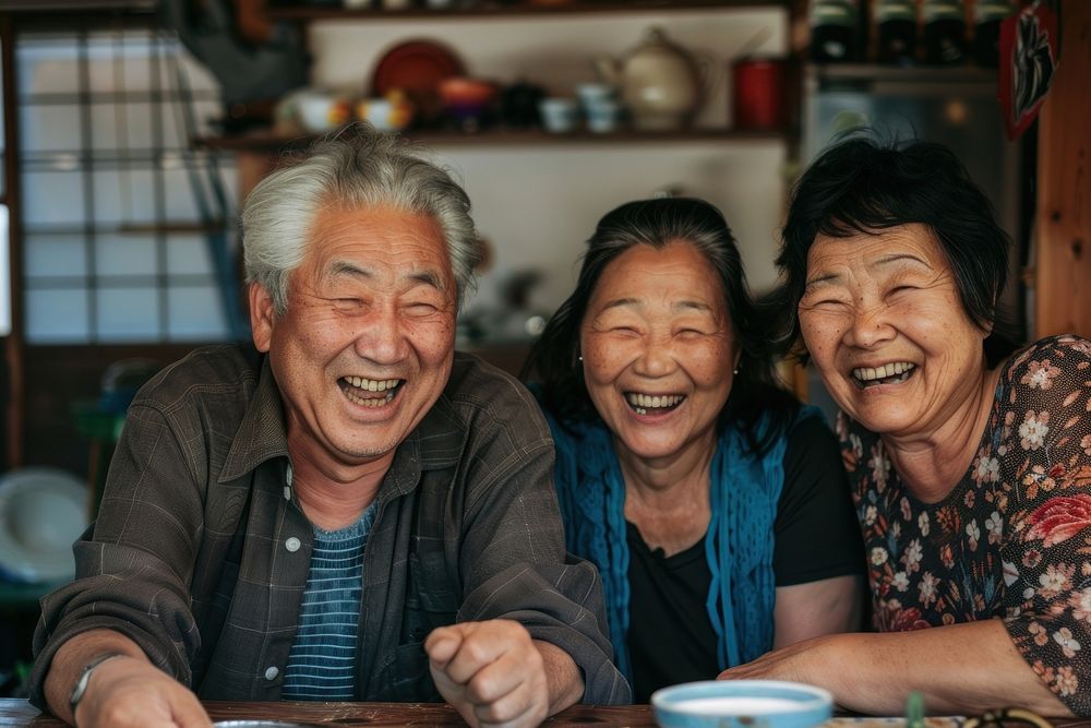 Asian family laughing people photo photography.