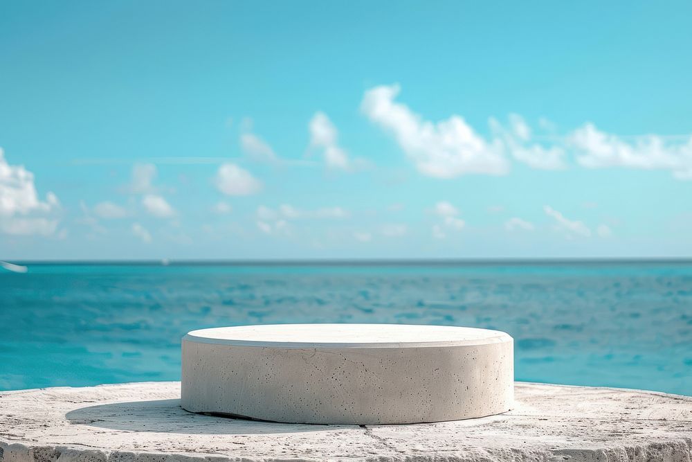 Seascape furniture outdoors horizon.