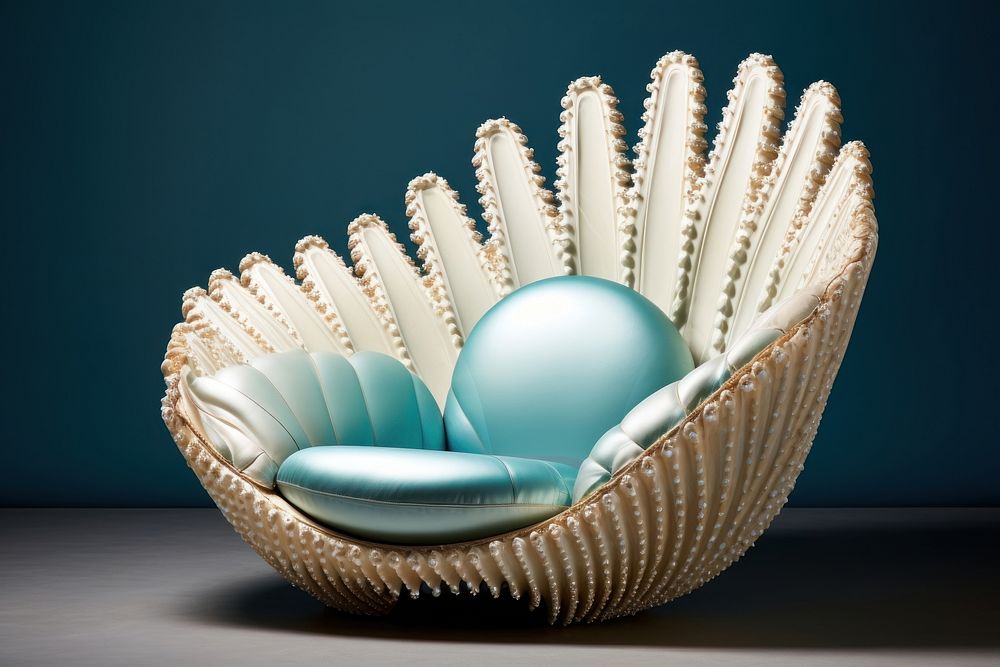 Living chair seashell invertebrate furniture.
