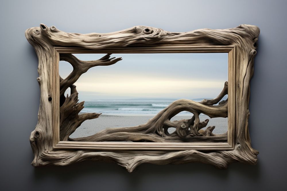 Rustic picture frame driftwood.