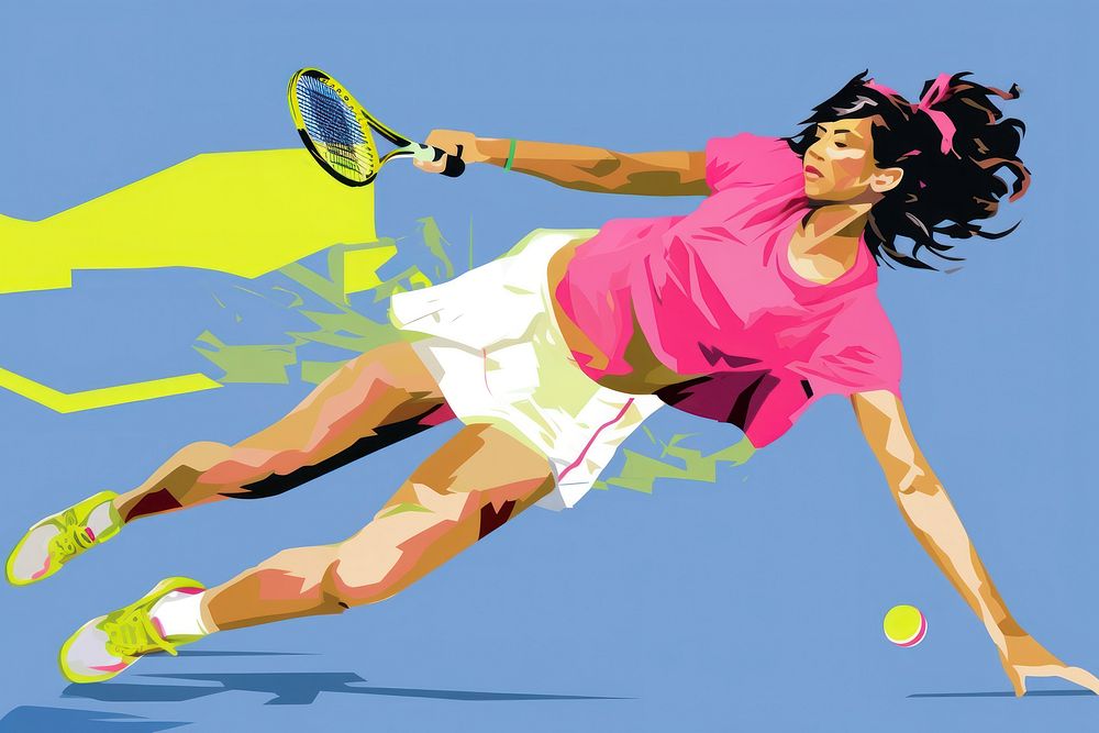 Tennis sports female person.
