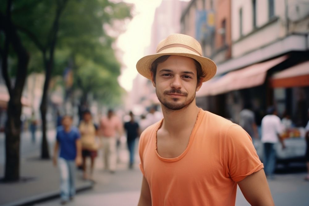 Brazilian man photography hat clothing.