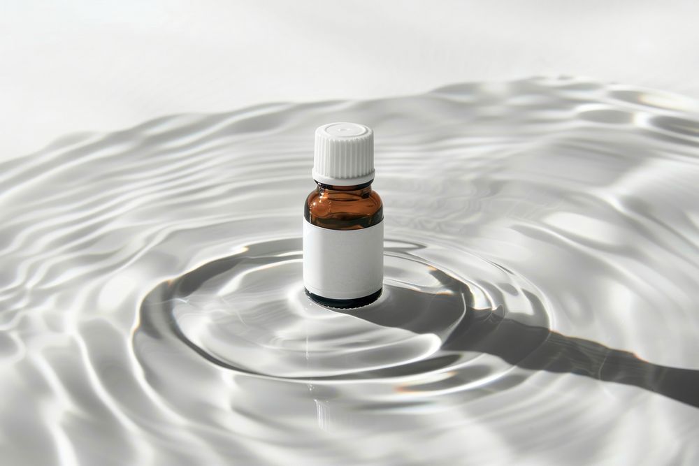 Essential oil mockup water outdoors nature.