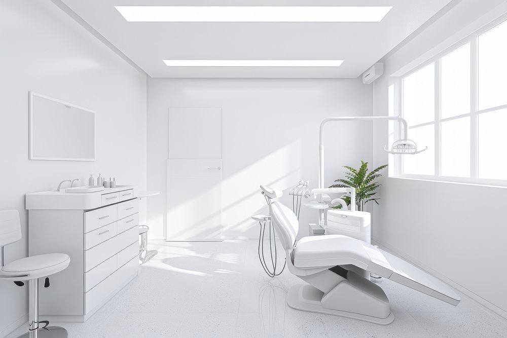 Dentist clinic furniture indoors plant.