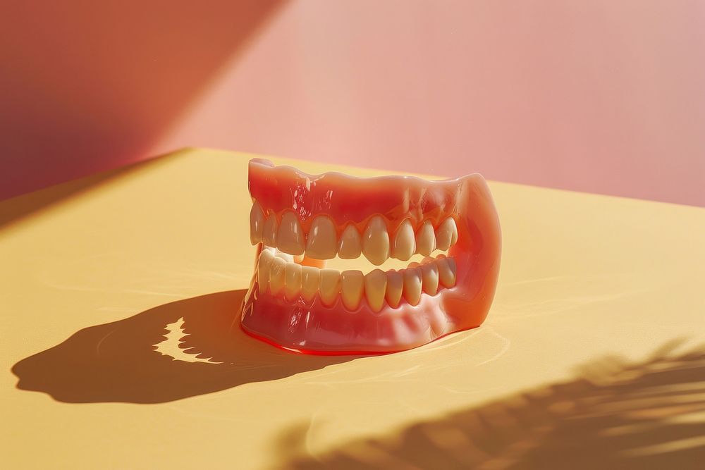 Denture person mouth human.