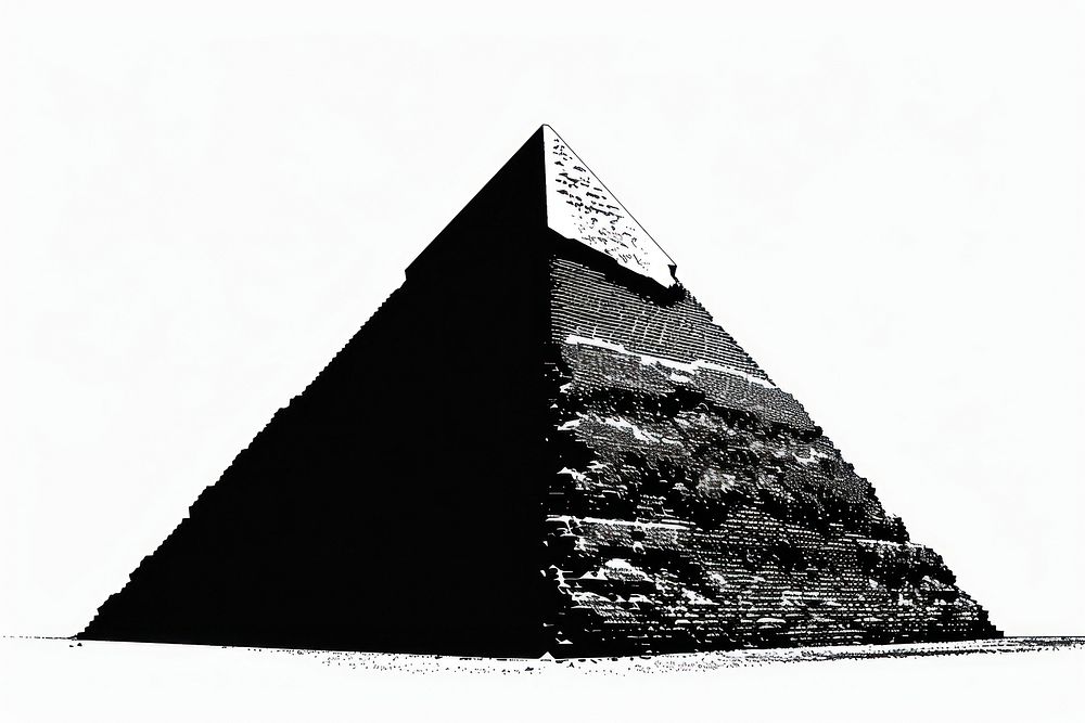 Pyramid architecture triangle building.