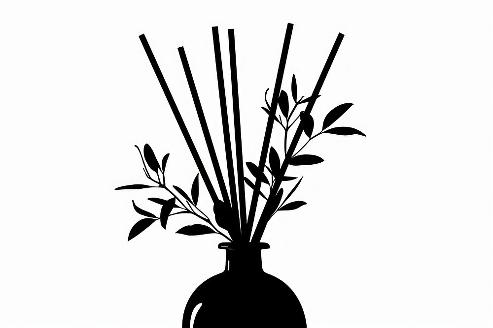 Reed diffuser silhouette blossom pottery.