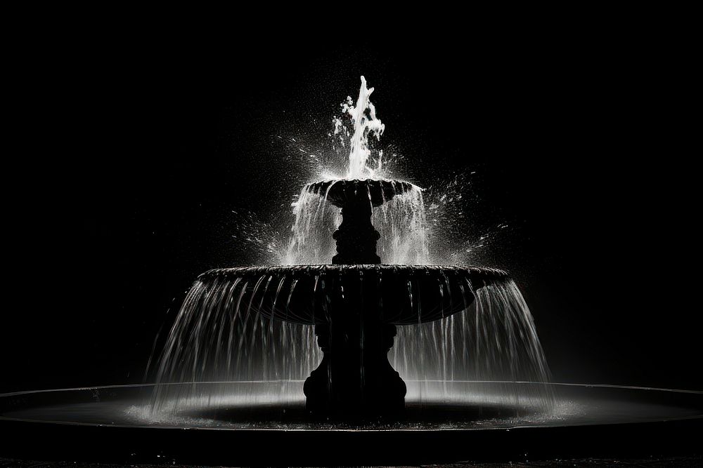 Photography of fountain architecture bonfire water.