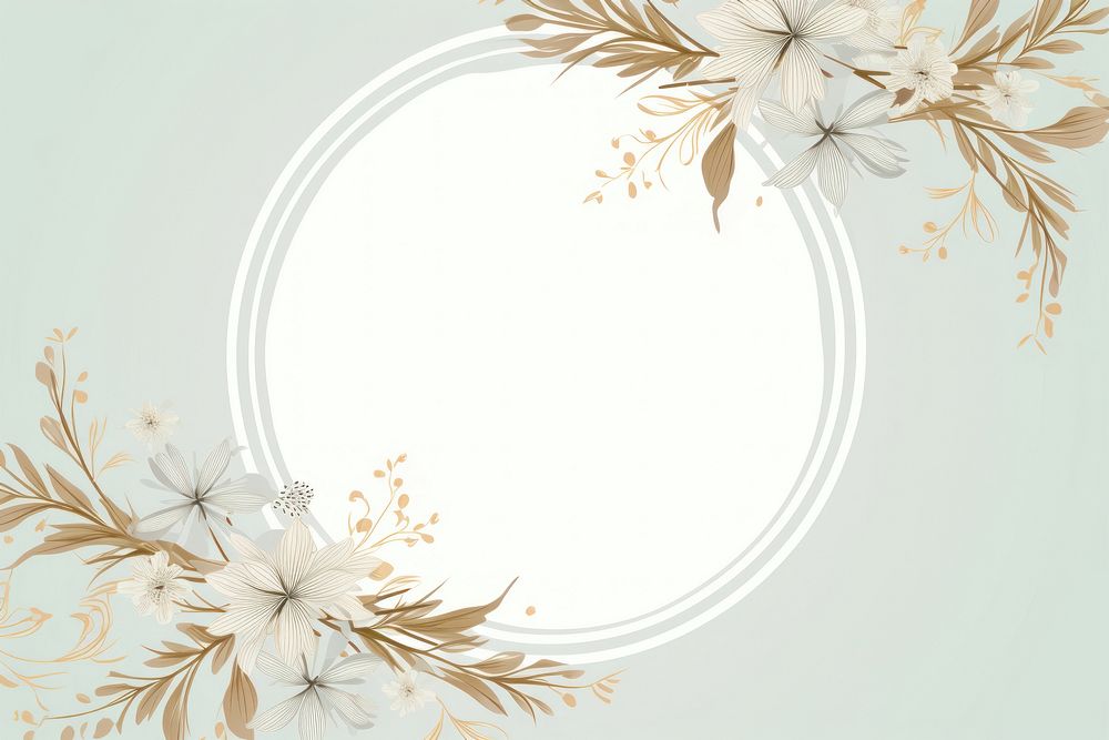Floral frame with flowers photography graphics pattern.