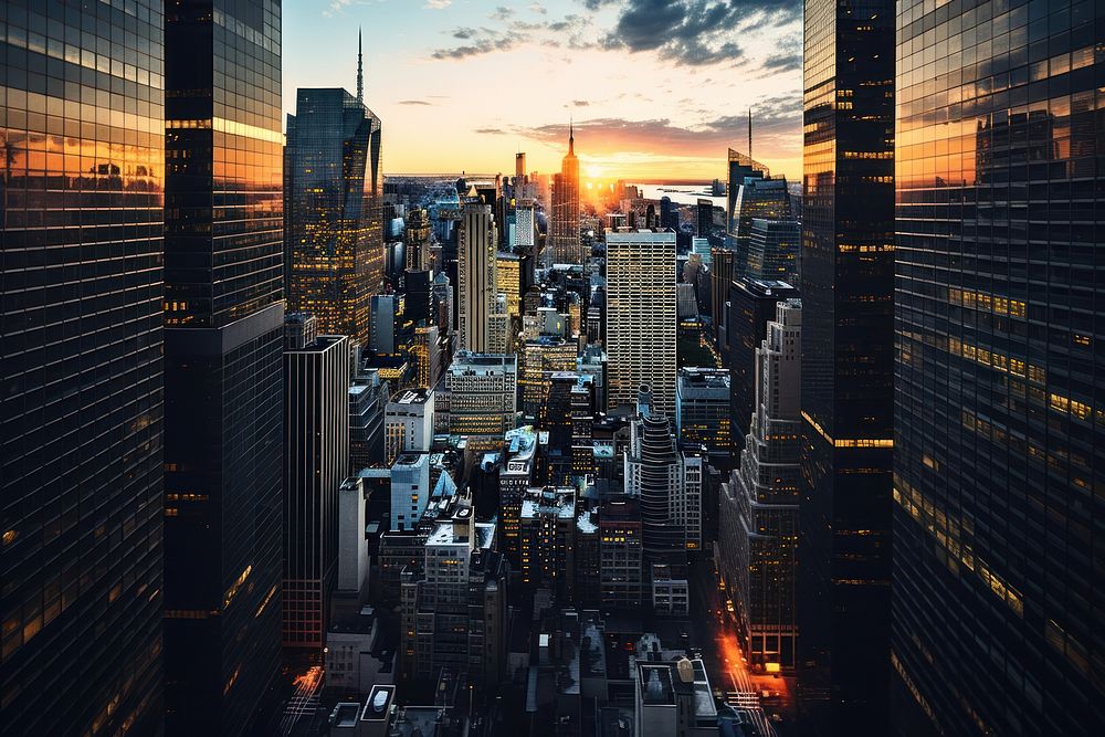 New York City city architecture cityscape.