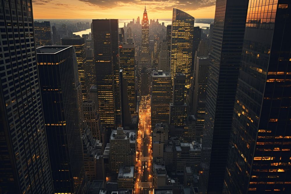 New York City city architecture cityscape.
