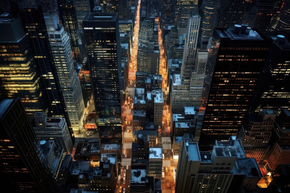 New York City city architecture electronics.