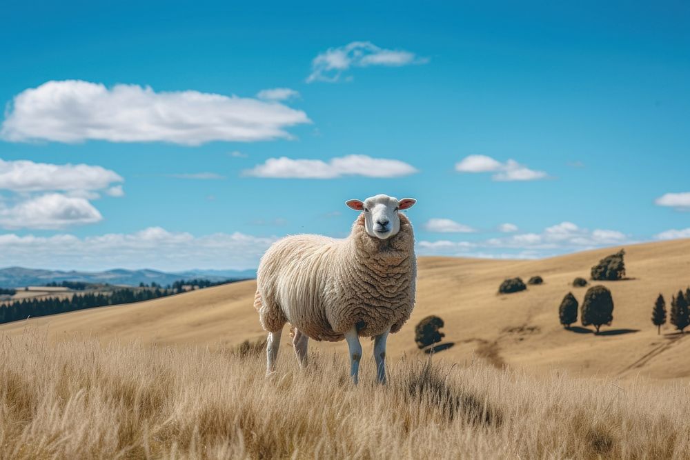 Sheep livestock outdoors animal.