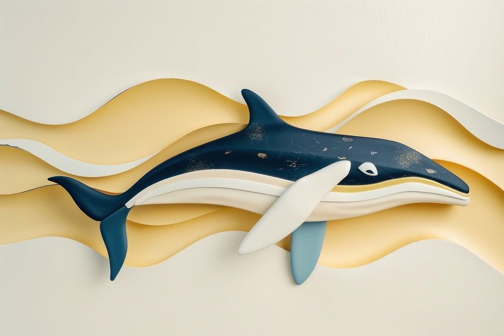 Adhesive strip whale appliance dolphin.