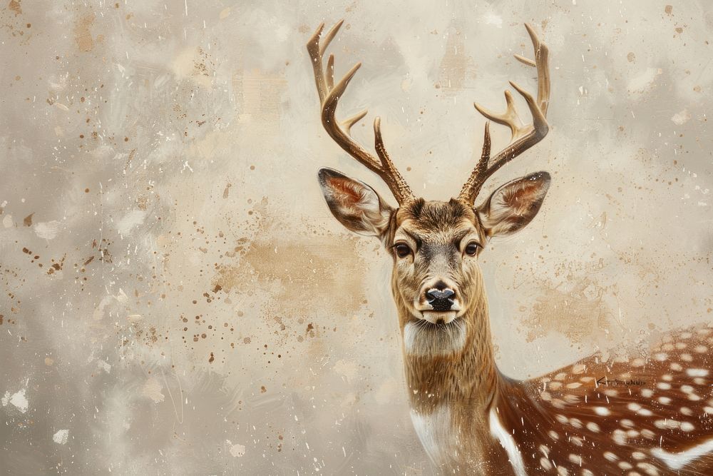 Clsoe up on deer wildlife antelope animal.